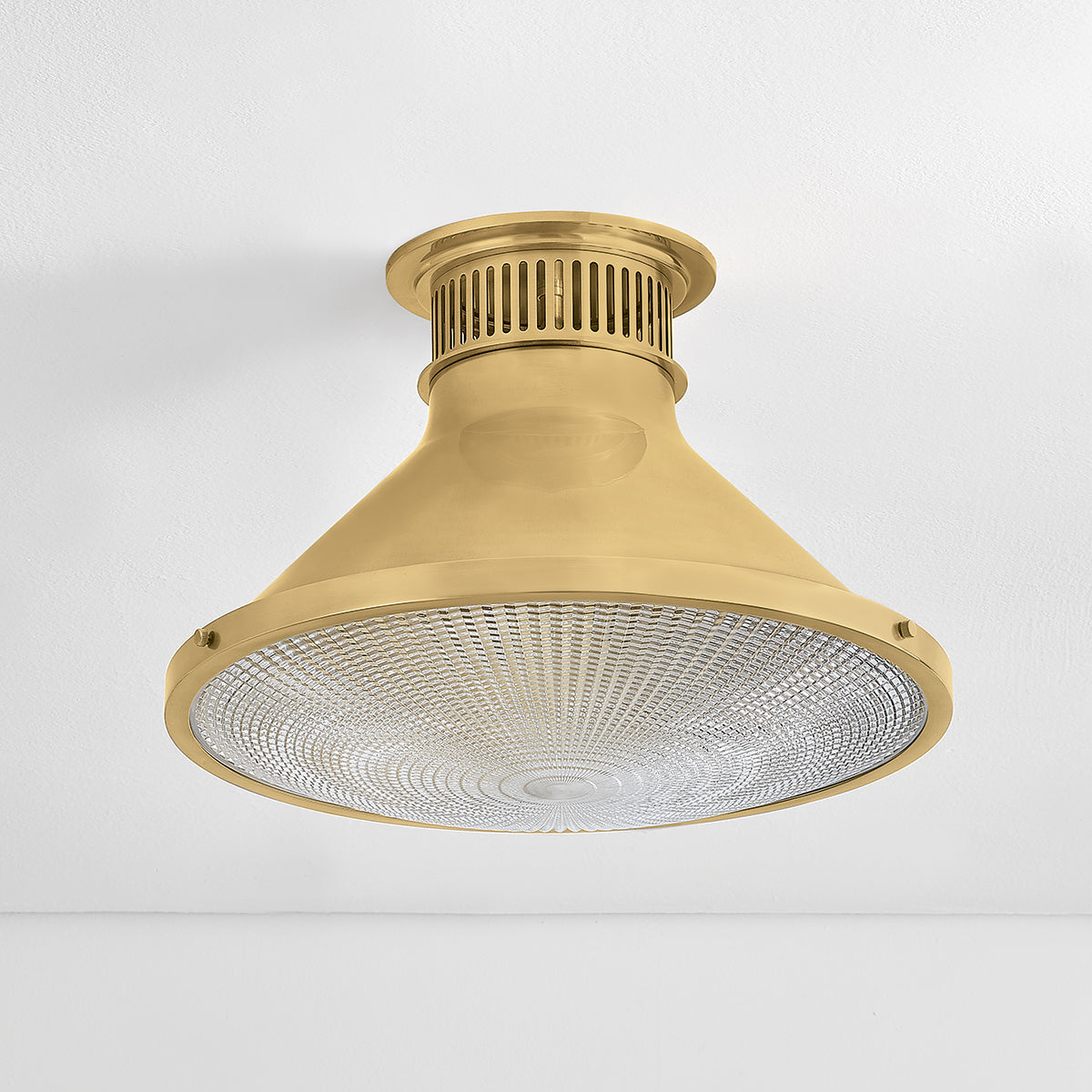 Hudson Valley Highclere 17.75" Flush Mount in Aged Brass, alternate view 5