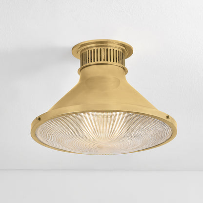 Hudson Valley Highclere 17.75" Flush Mount in Aged Brass, alternate view 6