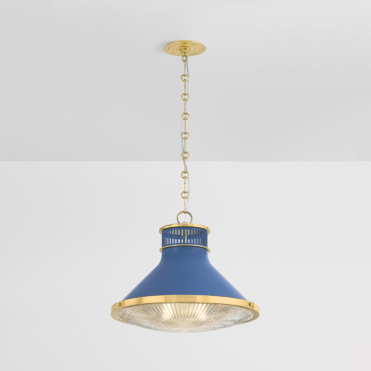 Hudson Valley Highclere 17.75" Pendant in Aged Brass, alternate view 2