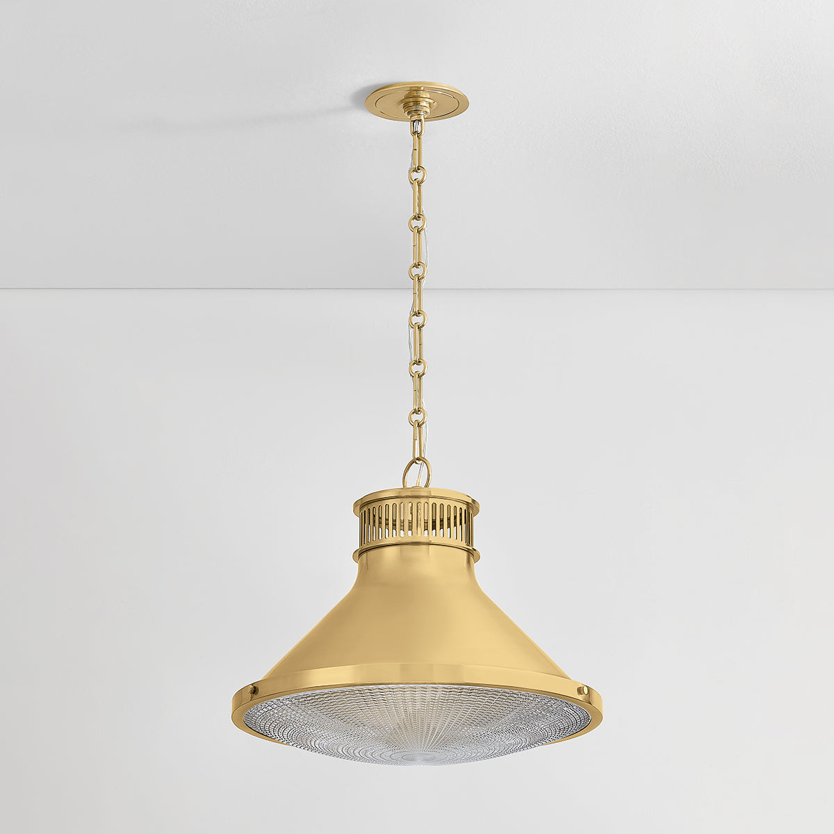Hudson Valley Highclere 17.75" Pendant in Aged Brass, alternate view 5