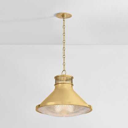 Hudson Valley Highclere 17.75" Pendant in Aged Brass, alternate view 6