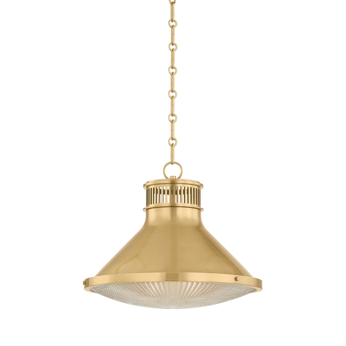 Hudson Valley Highclere 17.75" Pendant Aged Brass