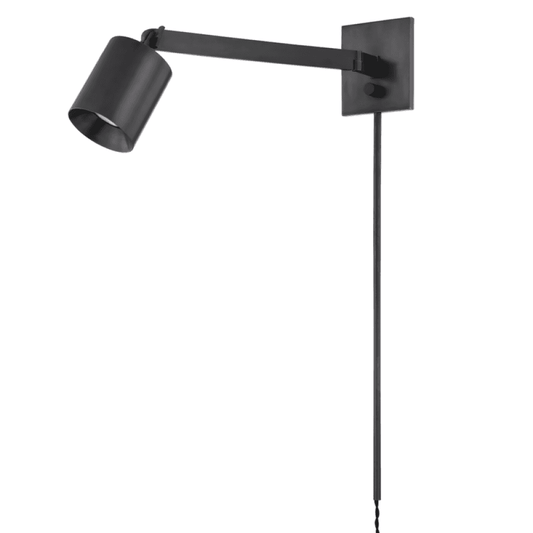 Hudson Valley Highgrove Plug-in Sconce Distressed Bronze