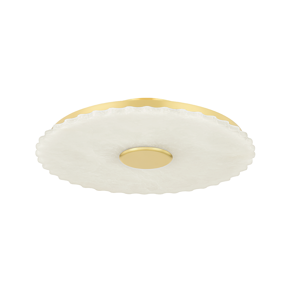 Hudson Valley Highland Falls Flush Mount Aged Brass