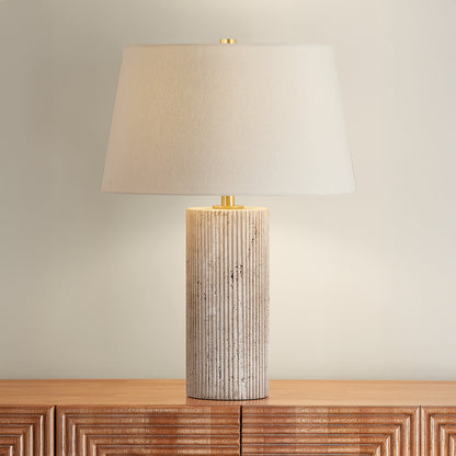 Hudson Valley Highland Mills 16" Table Lamp in Aged Brass, alternate view 2