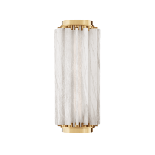 Hudson Valley Hillside Wall Sconce Aged Brass
