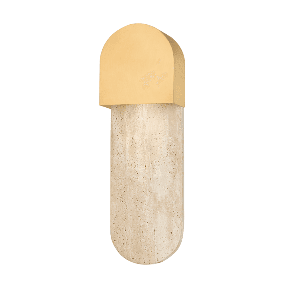 Hudson Valley Hobart Wall Sconce Aged Brass