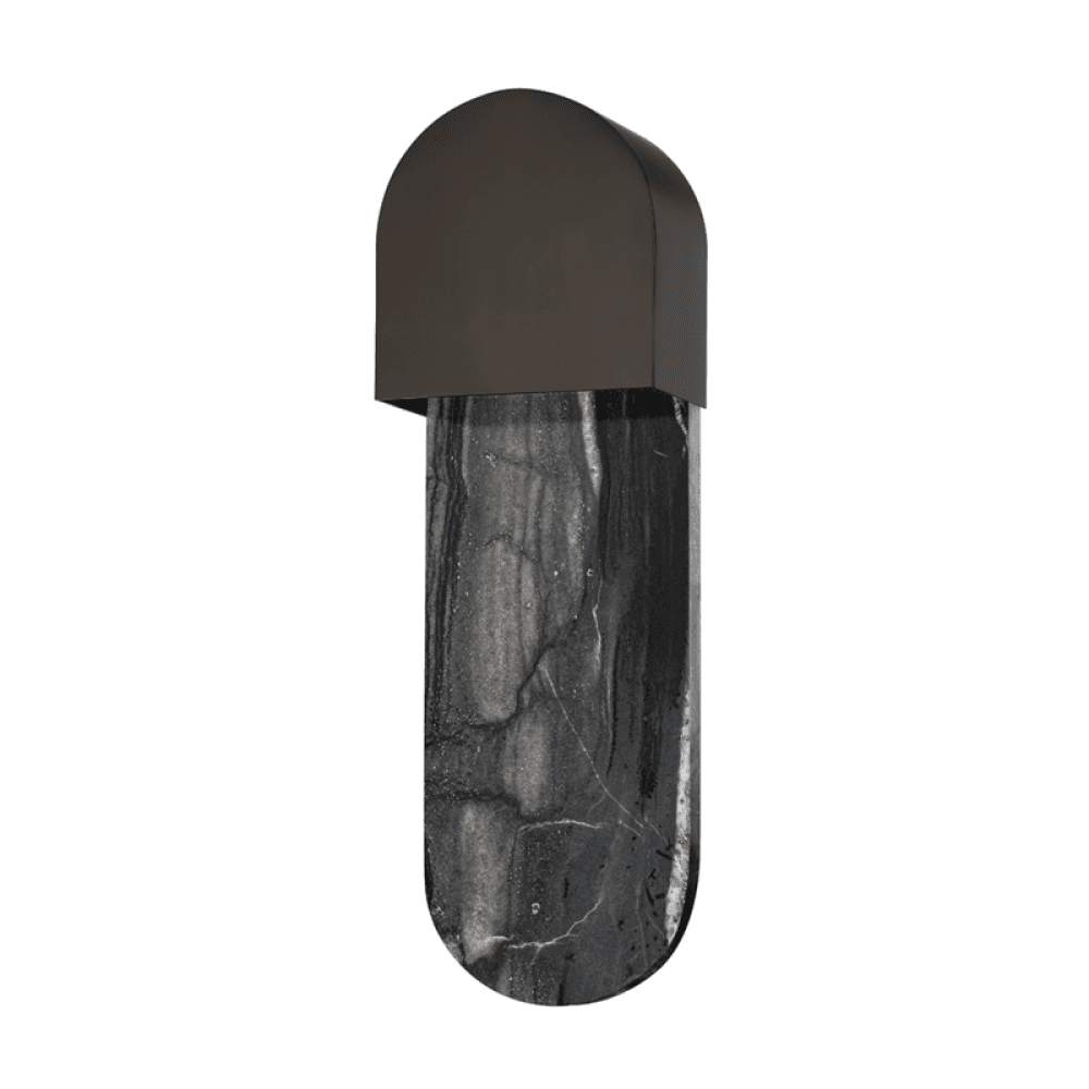 Hudson Valley Hobart Wall Sconce Black Brass