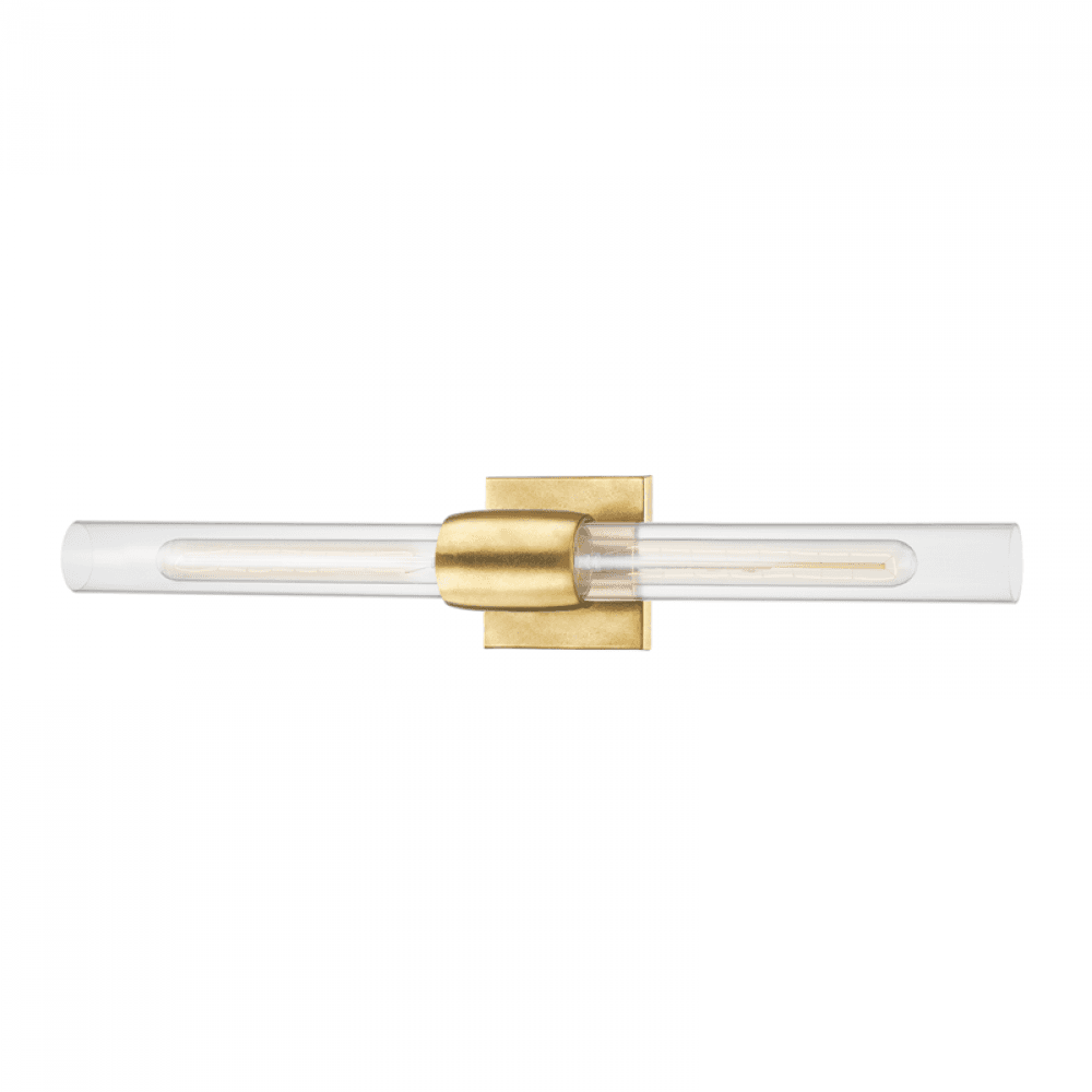 Hudson Valley Hogan Wall Sconce Aged Brass