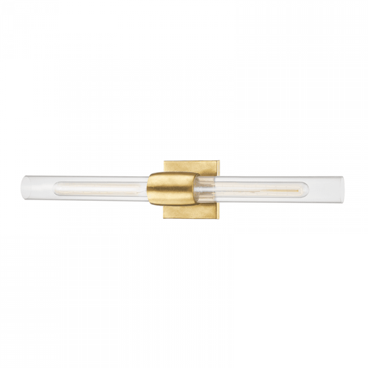Hudson Valley Hogan Wall Sconce Aged Brass