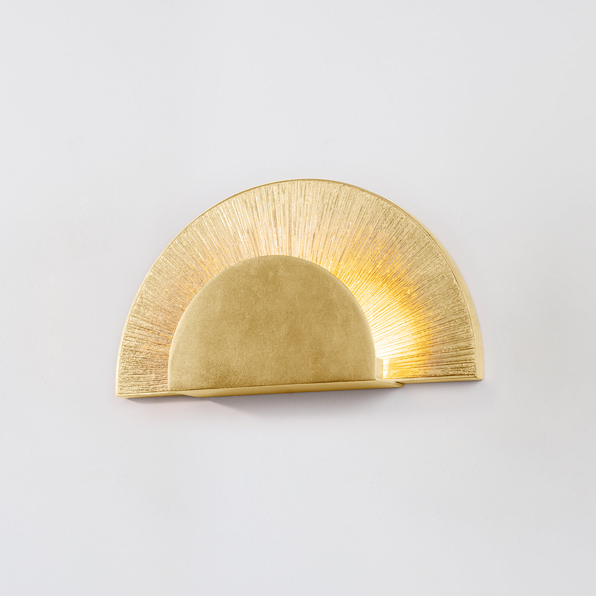 Hudson Valley Homecrest Wall Sconce in Vintage Gold Leaf, alternate view 2