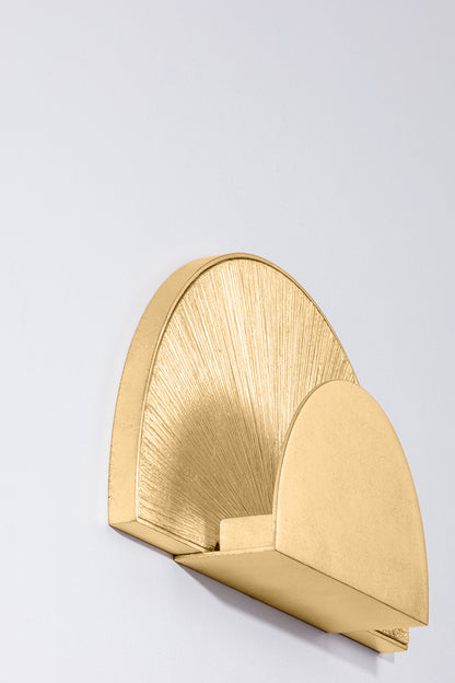 Hudson Valley Homecrest Wall Sconce in Vintage Gold Leaf, room setting 2