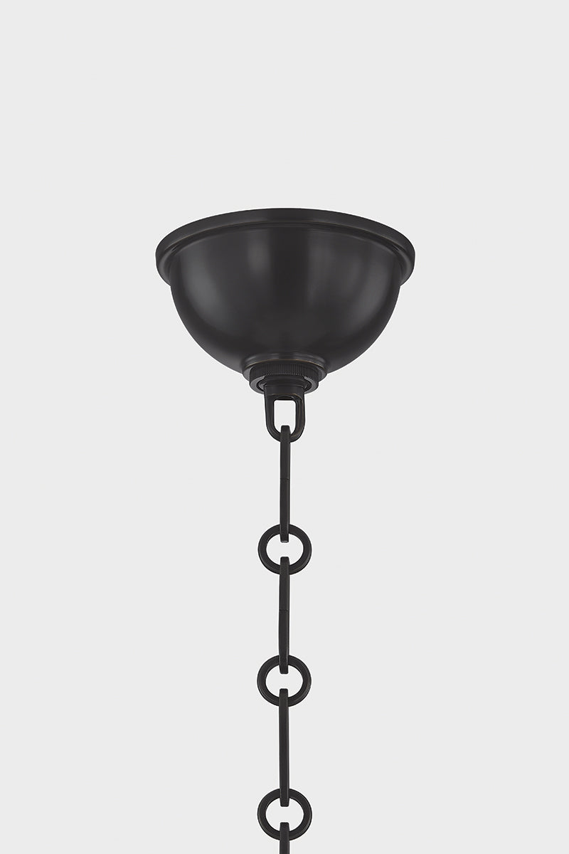 Hudson Valley Howard 15-Light Chandelier in Aged Brass / Distressed Bronze, room setting 1