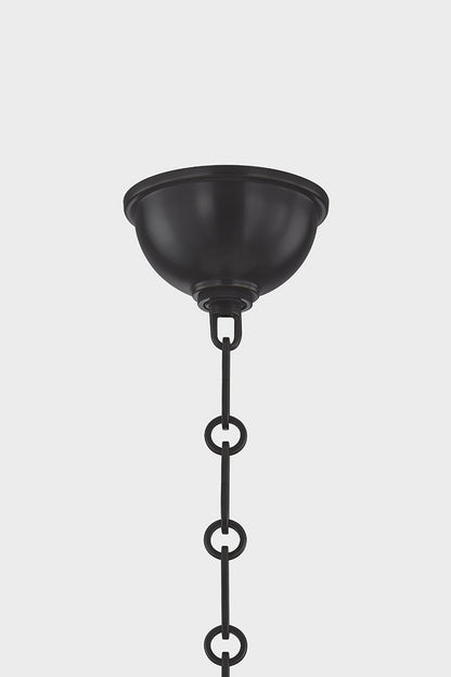 Hudson Valley Howard 15-Light Chandelier in Aged Brass / Distressed Bronze, room setting 1