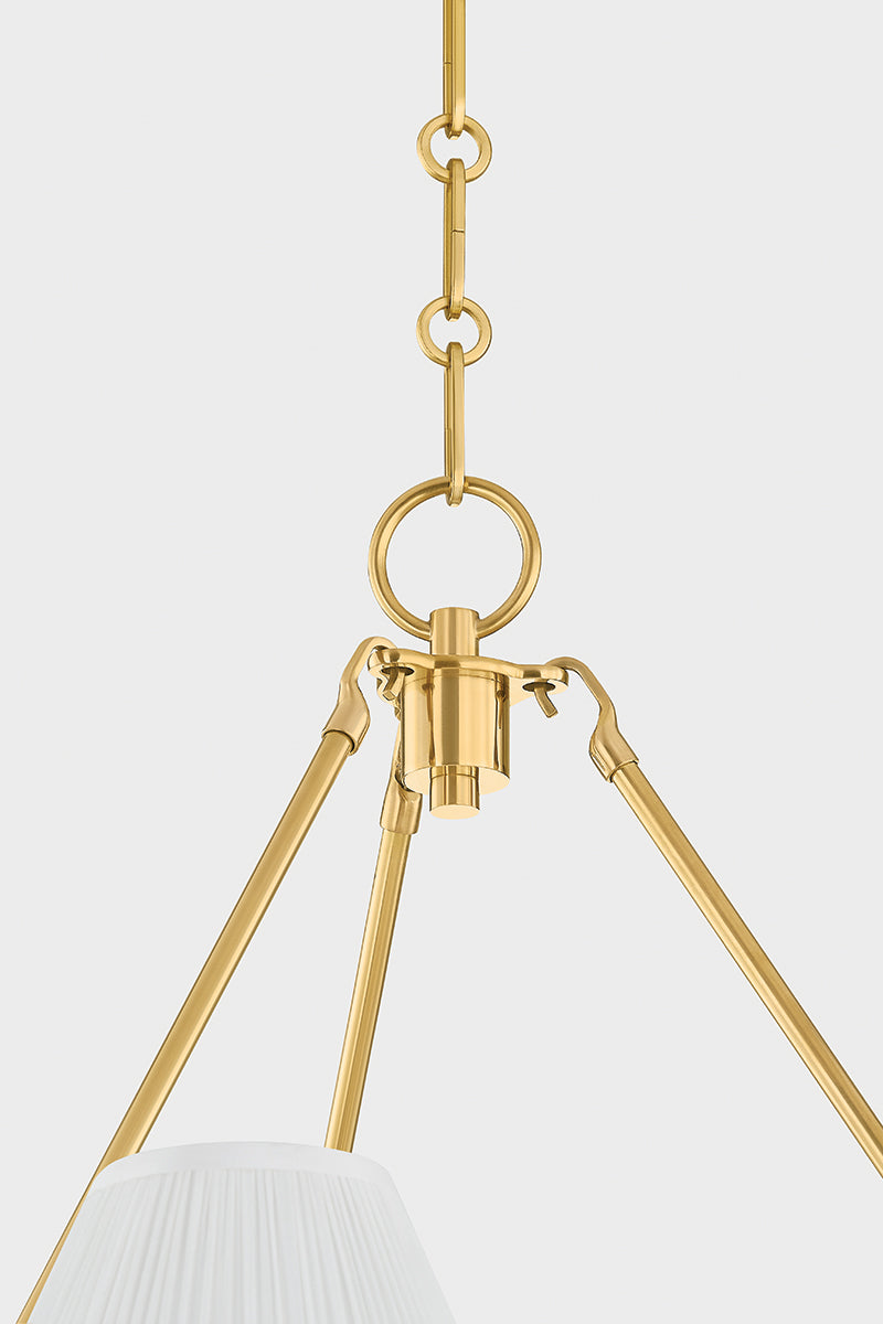 Hudson Valley Howard 15-Light Chandelier in Aged Brass, room setting 6