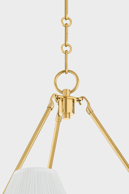 Hudson Valley Howard 15-Light Chandelier in Aged Brass, room setting 6