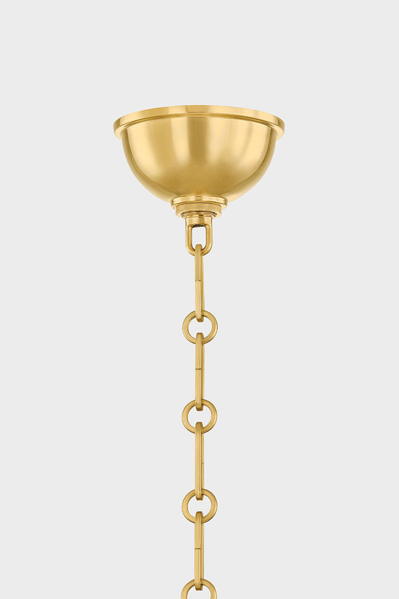 Hudson Valley Howard 6-Light Chandelier in Aged Brass, room setting 5