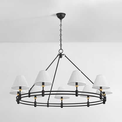 Hudson Valley Howard 9-Light Chandelier Aged Brass detail view 11