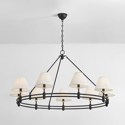 Hudson Valley Howard 9-Light Chandelier Aged Brass detail view 12