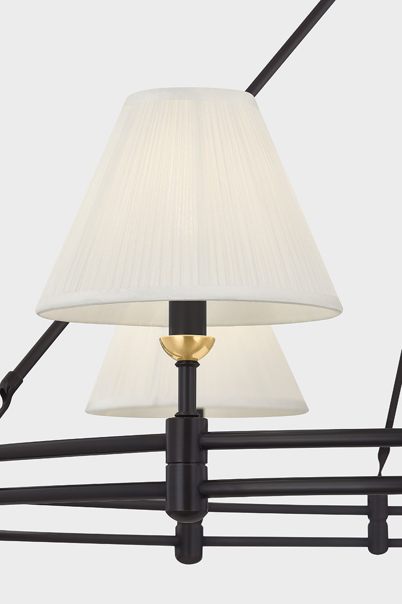 Hudson Valley Howard 9-Light Chandelier Aged Brass detail view 7