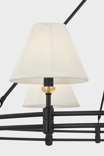 Hudson Valley Howard 9-Light Chandelier Aged Brass detail view 7
