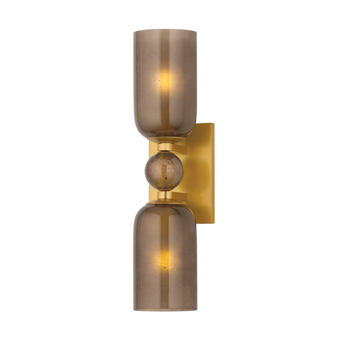 Hudson Valley Hurleyville 2-Light Wall Sconce Aged Brass