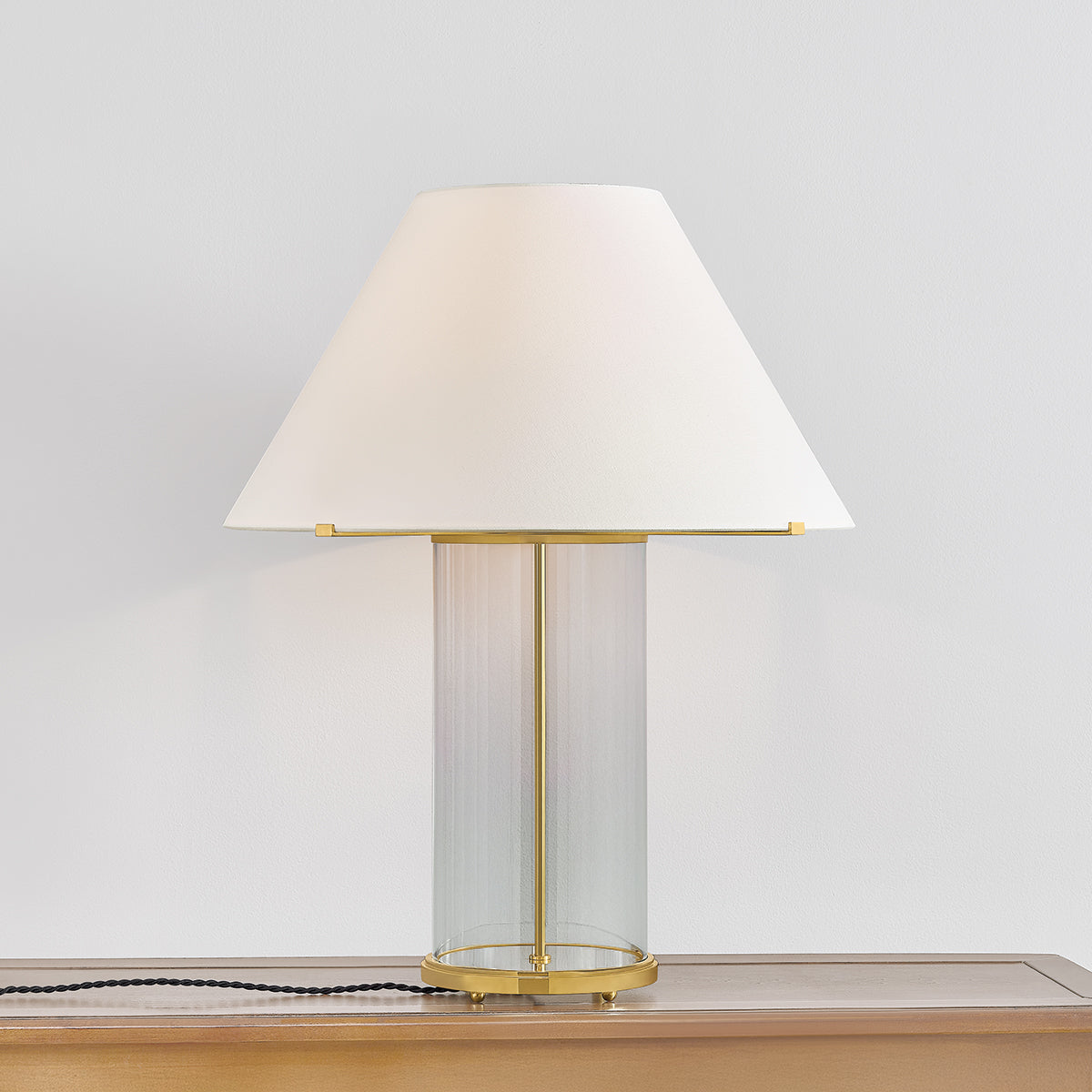 Hudson Valley Inglewood Table Lamp in Aged Brass, alternate view 2