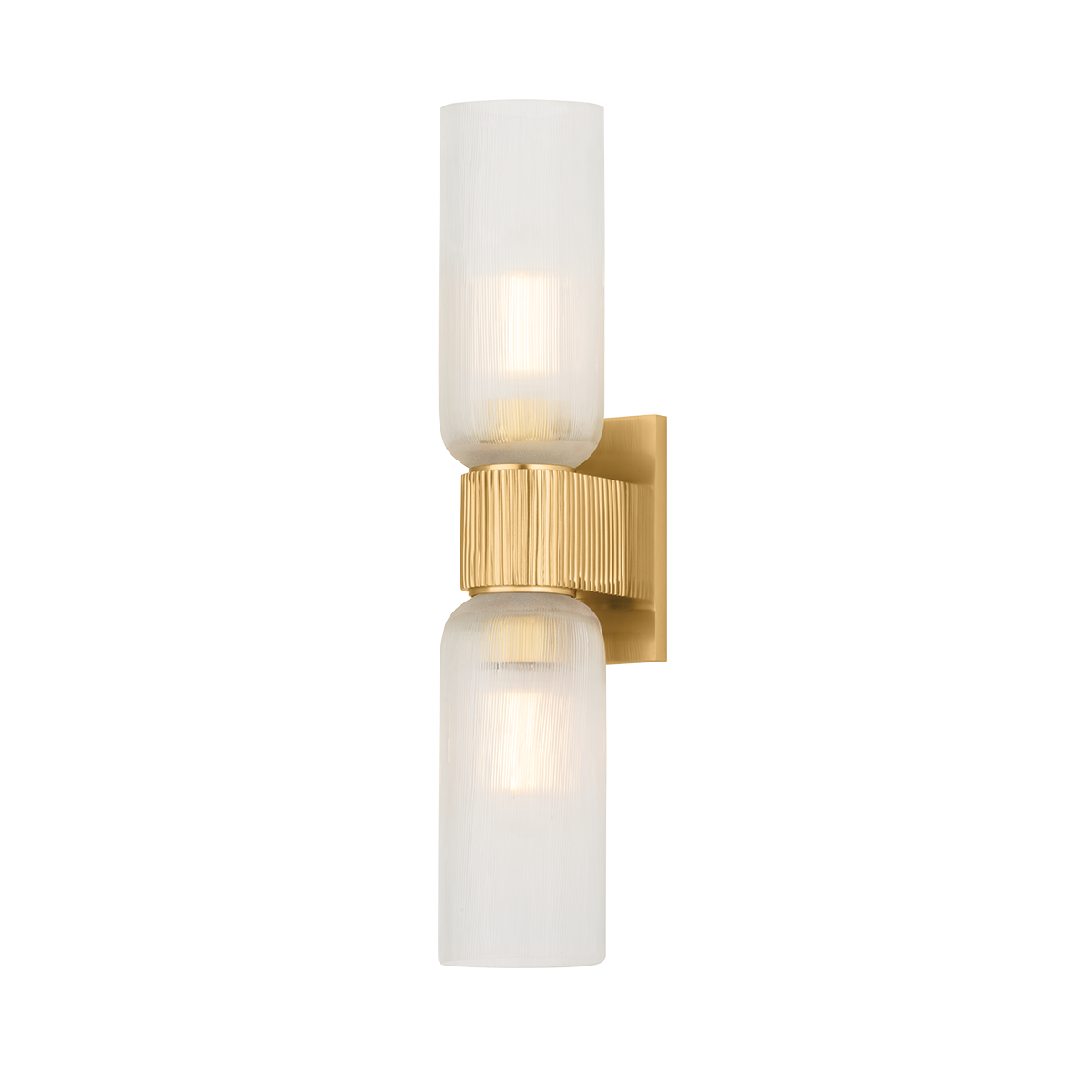 Hudson Valley Irondale 2-Light Wall Sconce Aged Brass
