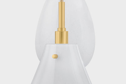 Hudson Valley Ironwood 9-Light Chandelier in Aged Brass, room setting 2