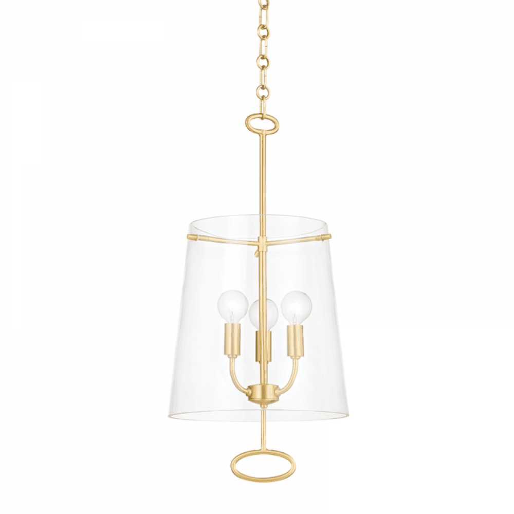 Hudson Valley James Pendant Aged Brass