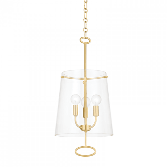 Hudson Valley James Pendant Aged Brass