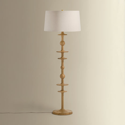 Hudson Valley Jefferson Heights Floor Lamp in Aged Brass, alternate view 1