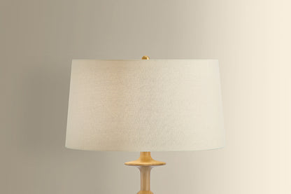 Hudson Valley Jefferson Heights Floor Lamp in Aged Brass, room setting 1