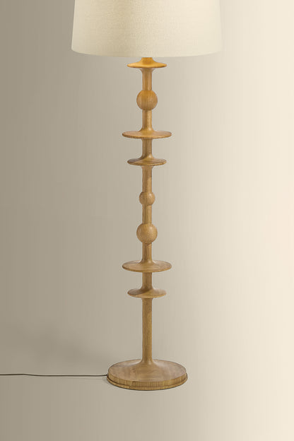 Hudson Valley Jefferson Heights Floor Lamp in Aged Brass, room setting 3