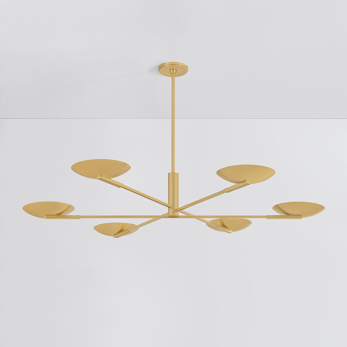 Hudson Valley Johnson Chandelier in Aged Brass, alternate view 1
