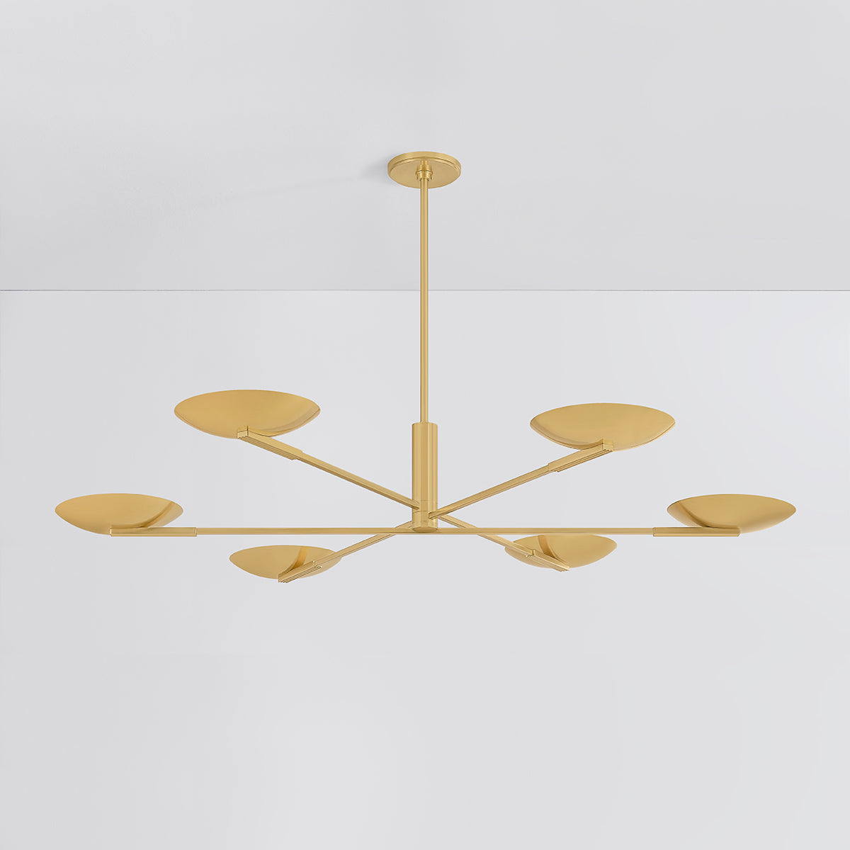 Hudson Valley Johnson Chandelier in Aged Brass, alternate view 2