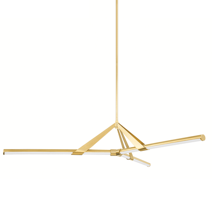 Hudson Valley Jonas 62.25" Chandelier Aged Brass