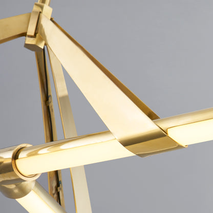 Hudson Valley Jonas 62.25" Chandelier in Aged Brass, alternate view 1