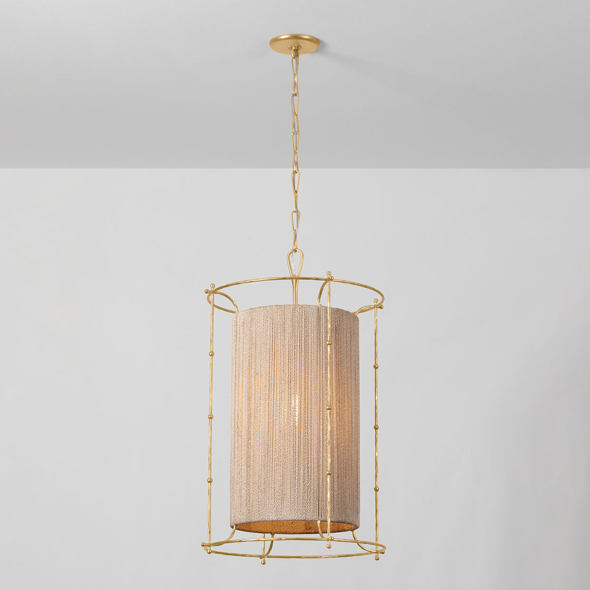 Hudson Valley Jones Point 20" Lantern in Vintage Gold Leaf, alternate view 1