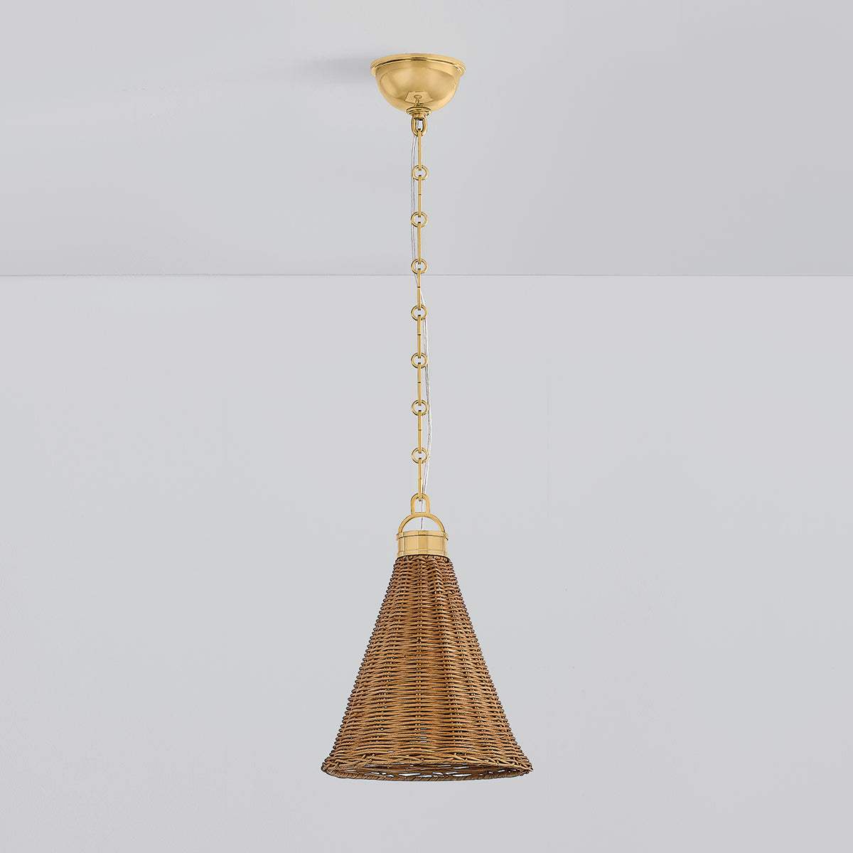 Hudson Valley Kensington 10" Pendant in Aged Brass, alternate view 1