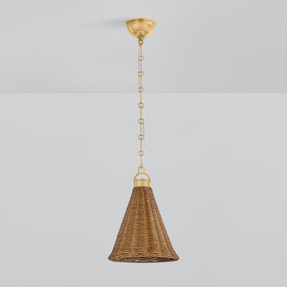 Hudson Valley Kensington 10" Pendant in Aged Brass, alternate view 1