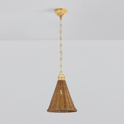 Hudson Valley Kensington 10" Pendant in Aged Brass, alternate view 2