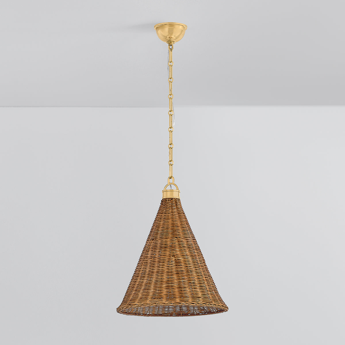 Hudson Valley Kensington 14.75" Pendant in Aged Brass, alternate view 1