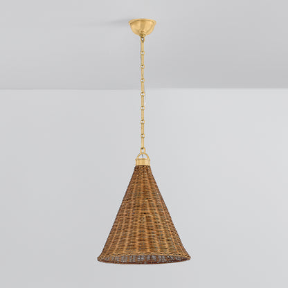 Hudson Valley Kensington 14.75" Pendant in Aged Brass, alternate view 1