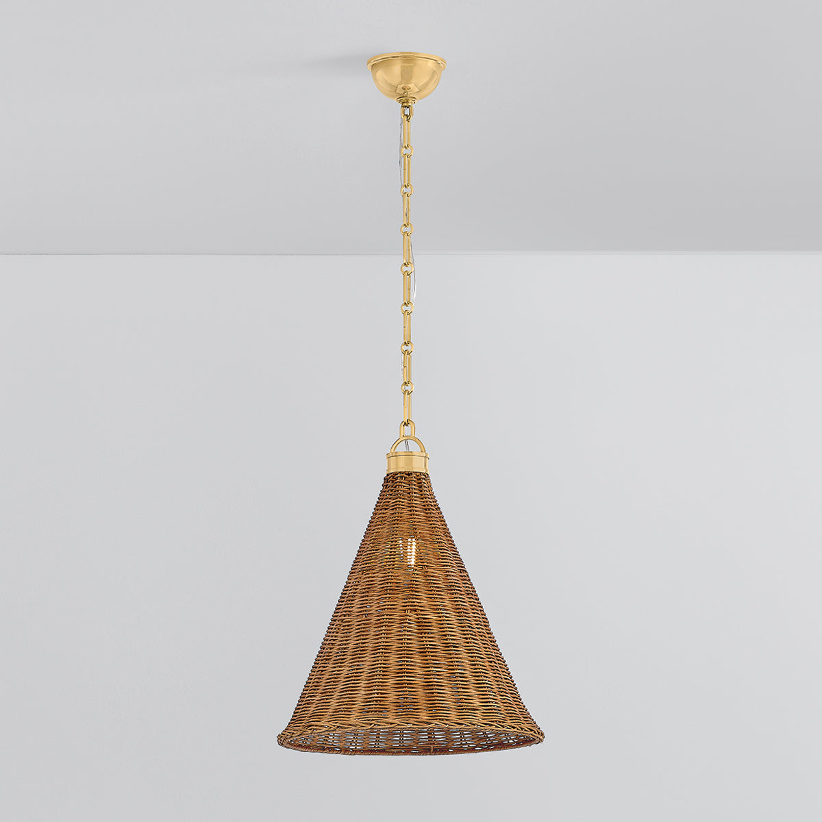 Hudson Valley Kensington 14.75" Pendant in Aged Brass, alternate view 2