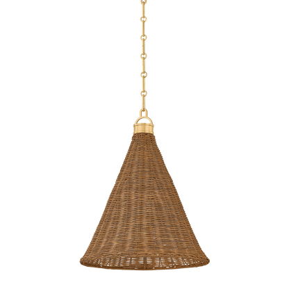 Hudson Valley Kensington 14.75" Pendant Aged Brass