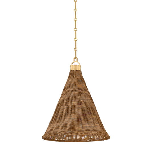 Hudson Valley Kensington 14.75" Pendant Aged Brass
