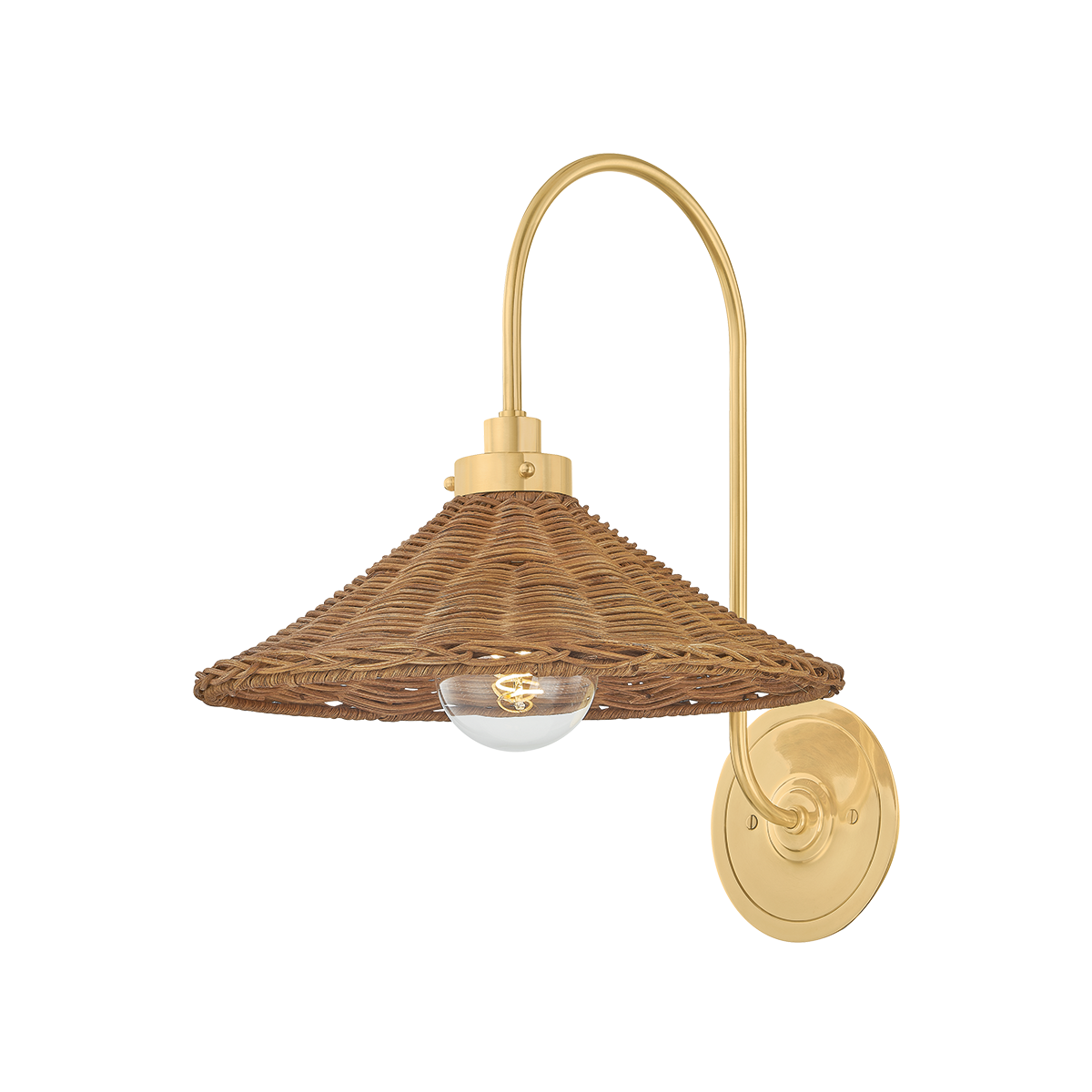 Hudson Valley Kensington Wall Sconce Aged Brass
