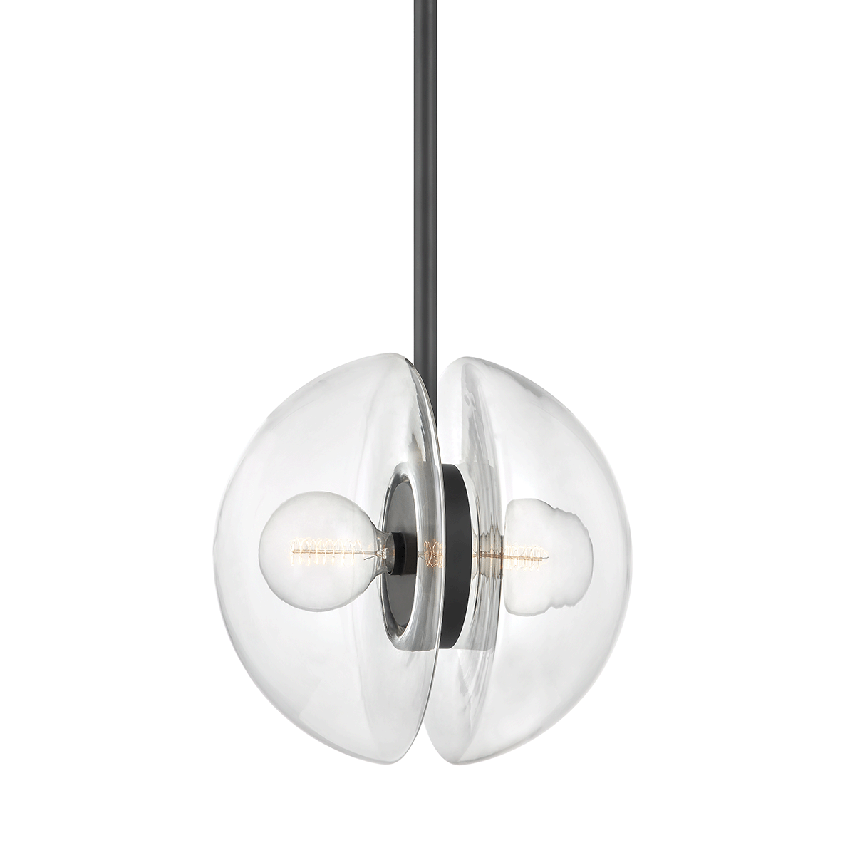 Hudson Valley Kert 17" 2-Light Pendant Black Brass