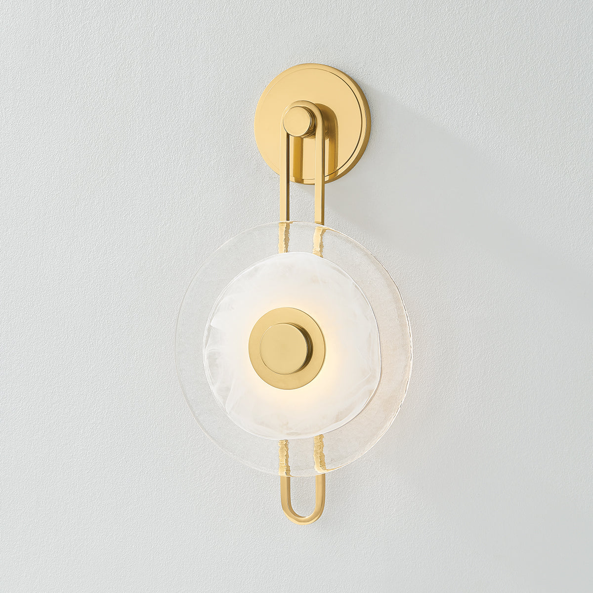 Hudson Valley Keuka Park Wall Sconce in Aged Brass, alternate view 2